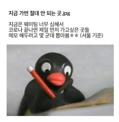 지금 가면 절대 안되는 곳