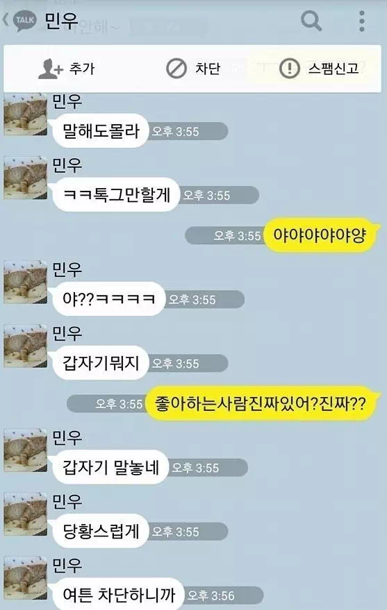 풋풋한 연예 고백