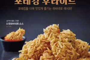 bhc 포테킹 후라이드 배달왔는데 뭐냐??