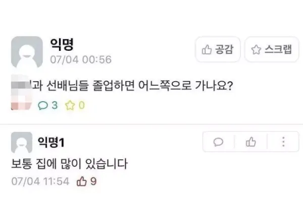 요즘 대학 졸업생들의 진로