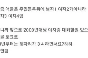 00년생 여자와 소개팅할때 꿀팁