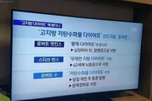 저탄고지 다이어트의 최후